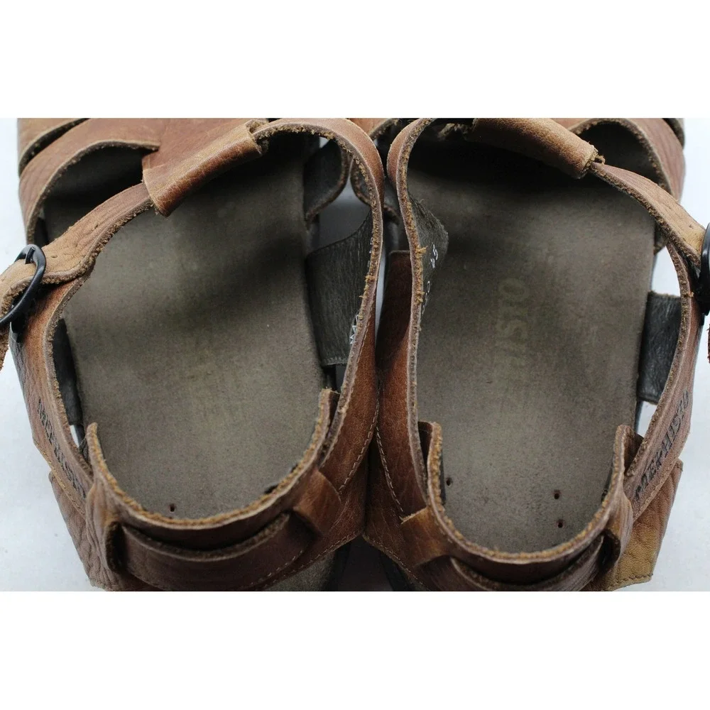 Mephisto Sam Mens Brown Leather Fisherman Sandals Air-Relax Size 45 11-11.5